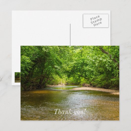 Op een Creek Briefkaart (Voorkant / Achterkant)