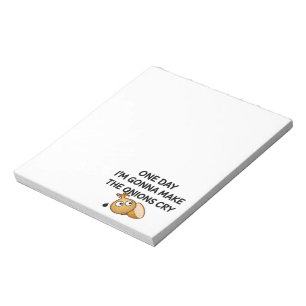 Op een dag ga ik de uien laten drogen notitieblok