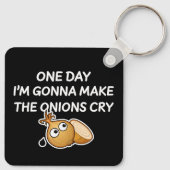 Op een dag ga ik de uien laten drogen sleutelhanger (Achterkant)