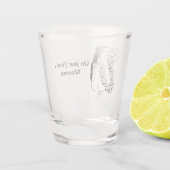 Op een dag ga ik... shot glas (Achterkant)
