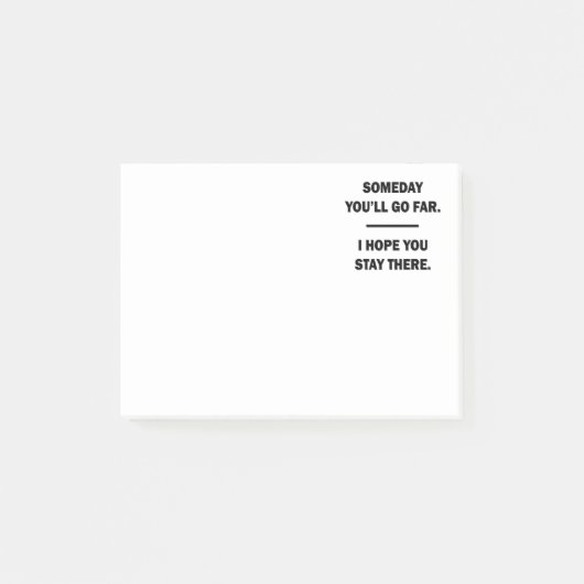 Op een dag ga je ver post-it® notes (Voorkant)