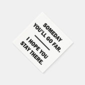 Op een dag ga je ver servet (Hoek)