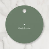 Op een dag, huwelijksrepetitie Dank je cadeautjes. Bedankjes Labels (Achterkant)