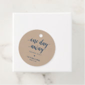 Op een dag, huwelijksrepetitie Dank je cadeautjes. Bedankjes Labels (In situ)