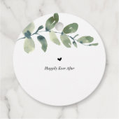 Op een dag, huwelijksrepetitie Dank je cadeautjes. Bedankjes Labels (Achterkant)