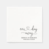 Op een dag is er een huwelijksrepetitie servet (Voorkant)