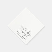 Op een dag is er een huwelijksrepetitie servet (Hoek)