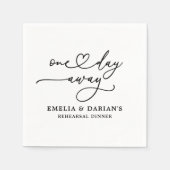 Op een dag is er een huwelijksrepetitie servet (Voorkant)