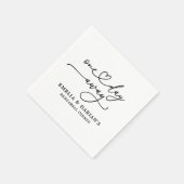 Op een dag is er een huwelijksrepetitie servet (Hoek)