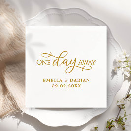 Op een dag is er een huwelijksrepetitie servet