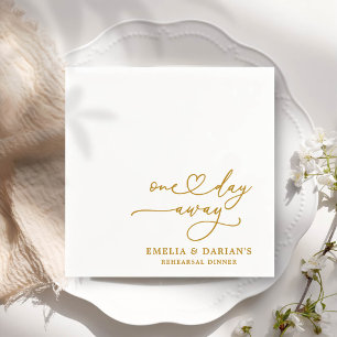 Op een dag is er een huwelijksrepetitie servet