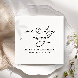 Op een dag is er een huwelijksrepetitie servet