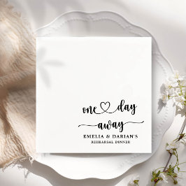 Op een dag is er een huwelijksrepetitie servet