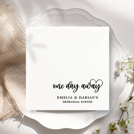 Op een dag is er een huwelijksrepetitie servet