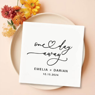 Op een dag is er een huwelijksrepetitie servet