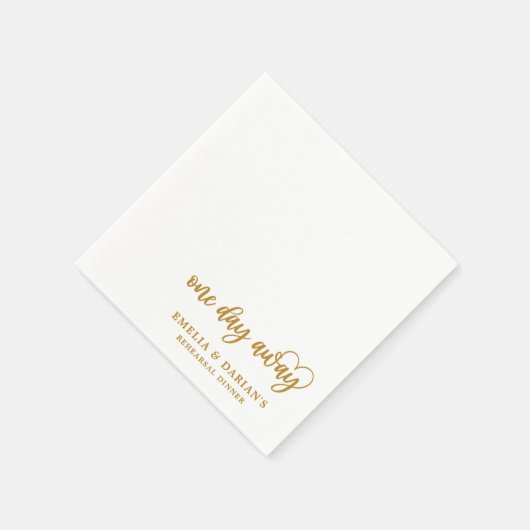 Op een dag is er een huwelijksrepetitie servet (Hoek)