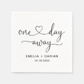 Op een dag is er een huwelijksrepetitie servet (Voorkant)