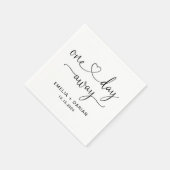 Op een dag is er een huwelijksrepetitie servet (Hoek)