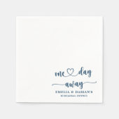 Op een dag is er een huwelijksrepetitie servet (Voorkant)