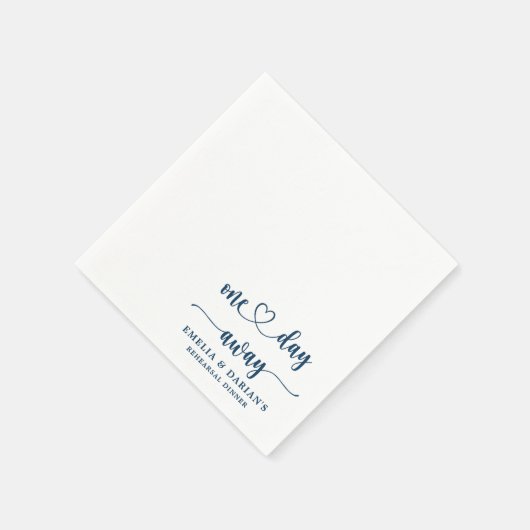 Op een dag is er een huwelijksrepetitie servet (Hoek)