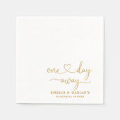 Op een dag is er een huwelijksrepetitie servet (Voorkant)