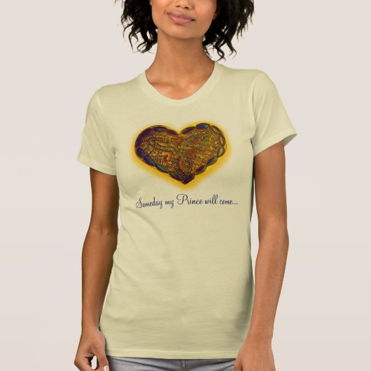 Op een dag komt mijn prins... Schrift T-shirt (Voorkant)