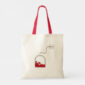 Op een dag krijg je wat je verdient. tote bag (Achterkant)