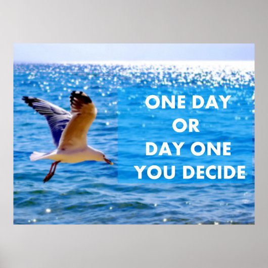 Op een dag of een dag beslis je poster (Voorkant)