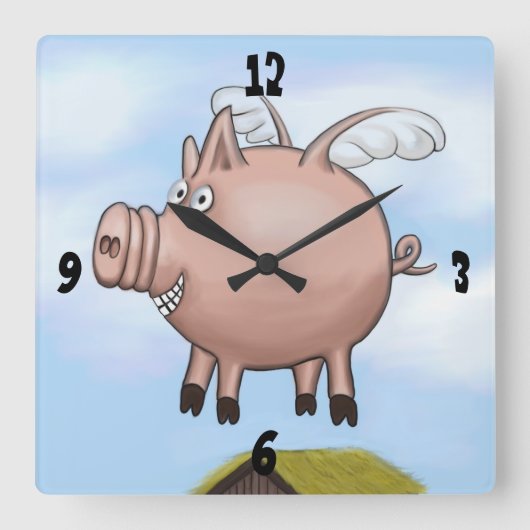 Op een dag... vierkante klok (Voorkant)