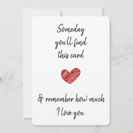 Op een dag vind je deze echtgenoot echtgenote part feestdagenkaart (Voorkant)