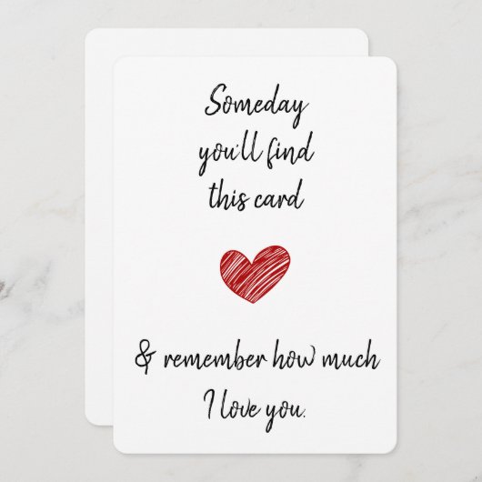 Op een dag vind je deze echtgenoot echtgenote part feestdagenkaart (Voorkant / Achterkant)