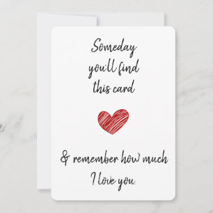 Op een dag vind je deze husband wife partner feestdagenkaart