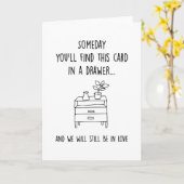 Op een dag vind je deze Kaart | Funny Jubileum voo (Gele Bloem)