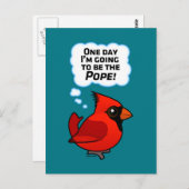 Op een dag word ik de paus! briefkaart (Voorkant / Achterkant)