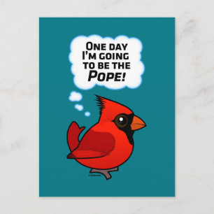 Op een dag word ik de paus! briefkaart