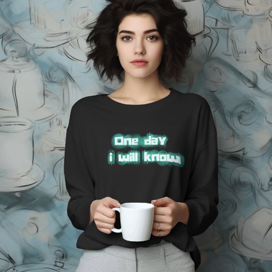 Op een dag zal ik het T-shirt met lange mouwen ken