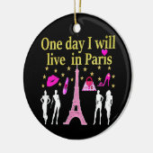 OP EEN DAG ZAL IK IN PARIJS WONEN KERAMISCH ORNAMENT (Links)
