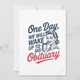 Op een dag zullen we wakker worden door zijn overl bedankkaart