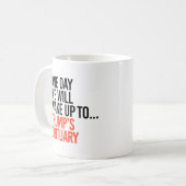 Op een dag zullen we wakker worden koffiemok (Voorkant links)