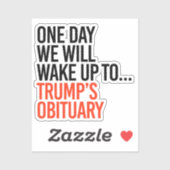 Op een dag zullen we wakker worden sticker (Vel)