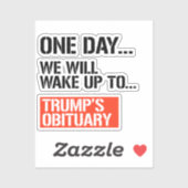 Op een dag zullen we wakker worden sticker (Vel)