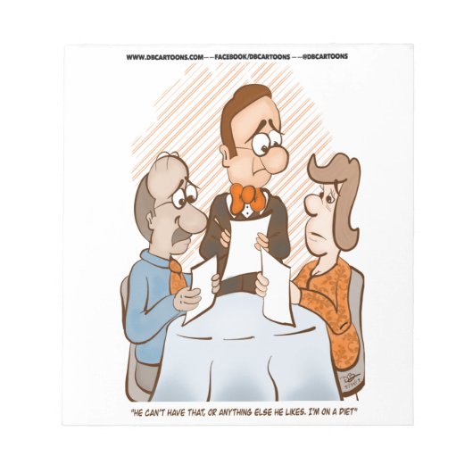 Op een dietblocnote notitieblok (Voorkant)