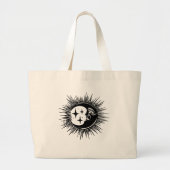 Op een donkere maan 's nachts grote tote bag (Voorkant)