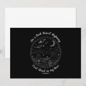 Op een donkere woestijn snelweg reizen berg campin kaart (Voorkant / Achterkant)