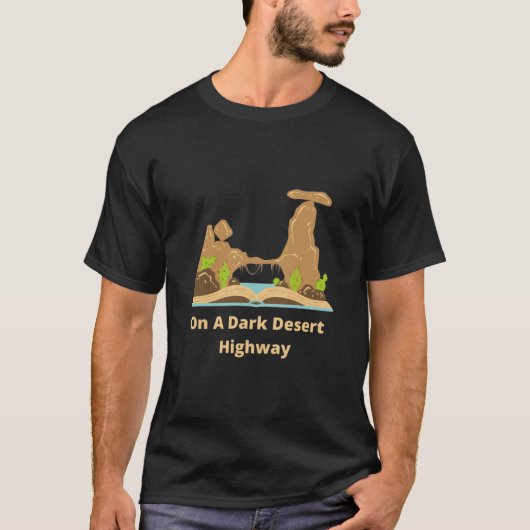 Op een donkere woestijnweg (9) t-shirt (Voorkant)