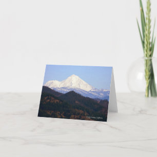 Op een duidelijke dag is Mt. Shasta..... Kaart