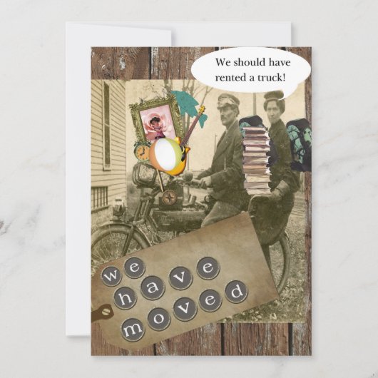 Op een fiets bewegen kaart (Voorkant)