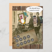 Op een fiets bewegen kaart (Voorkant / Achterkant)