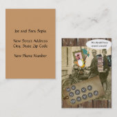 Op een fiets bewegen visitekaartje (Voorkant / Achterkant)