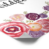 Op een gebied van Rozen is ze een Wildflower Pillo Poster (Hoek)